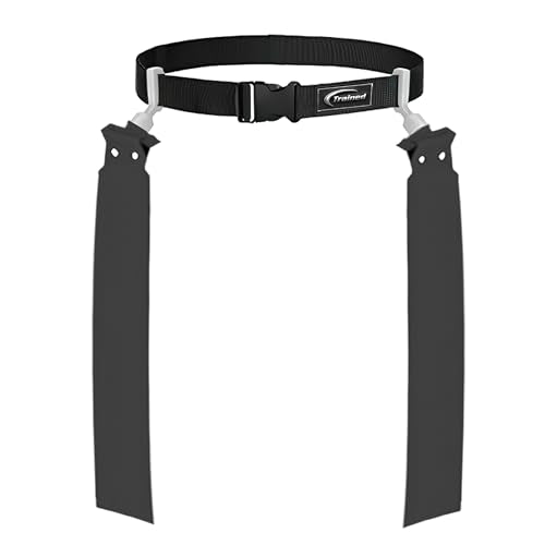 Trained Flag Football Set – Adjustable Flag Football Belt with 2 Flags & Audible Pop – Durable Flag Football Gear for Youth, Kids & Adults