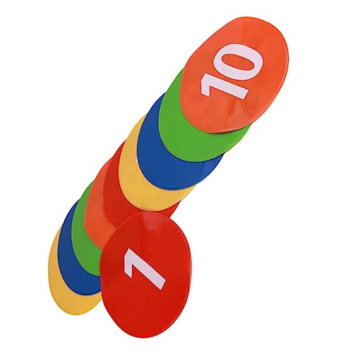 Sosoport 10Pcs Soccer Road Block Markers for Training Spot Markers Durable for Use for Soccer Basketball Agility Drills