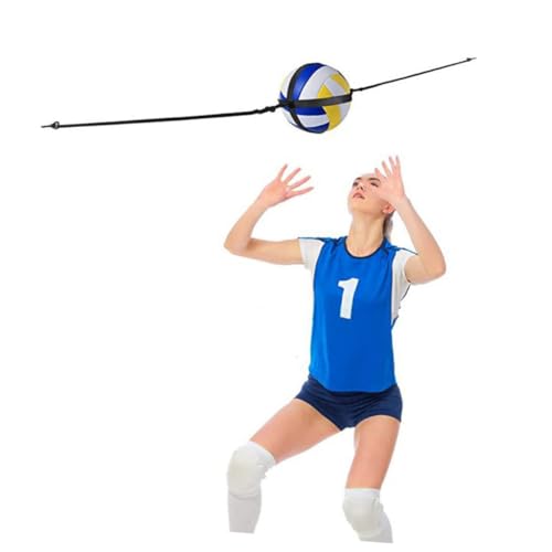 Totority 1set Portable Volleyball Spike Trainer Volleyball Practice Strap for Hitting Serving Setting Skills Enhancement for Boys and Girls Beginners