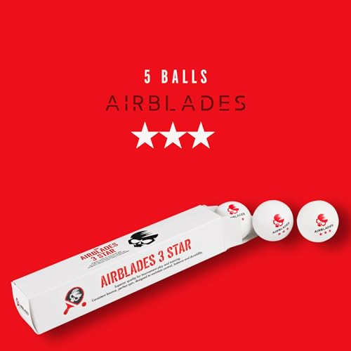 3 Star Ping Pong Balls | High Performance, Table Tennis Balls for Tournament Play & Training | Advanced ABS Plastic | Regulation Standard Ping Pong Balls - style: 5 Pack