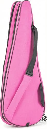 Tennis Bag Lightweight and Padded Tennis Rackets Cover with Adjustable Shoulder Strap - color: Light Pink, size: 28"x11.5"