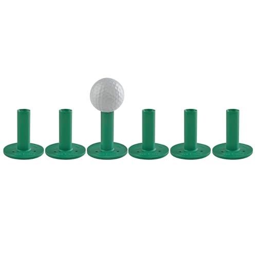 TH Golf Premium Rubber Golf Tees – Pack of 6 – Durable, Long-Lasting Tees in Multiple Sizes & Colours for Drivers, Woods & Irons - style: 55mm Green