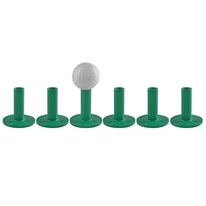 TH Golf Premium Rubber Golf Tees – Pack of 6 – Durable, Long-Lasting Tees in Multiple Sizes & Colours for Drivers, Woods & Irons - style: 55mm Green
