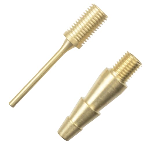 Brass Integrated Ball Pump Needle M8x1 T-Thread, Air Pump Needle, Inflation Needles Nozzle - for Basketball, Football, Volleyball, and More Efficient, Portable, Durable