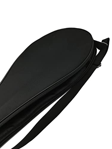 Single Tennis Racket Cover Lightweight Padded Tennis Racquet Bag - color: Black, size: Large