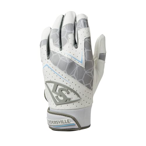 Louisville Slugger Youth Genuine 2.0 Batting Gloves - color: Team White, size: Medium