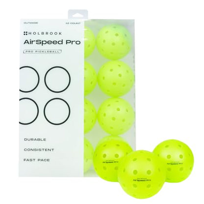 Holbrook Outdoor Pickleball Balls, Accessories, Soft Plastic Outdoor Balls, Professional Pickleball Gear - size: 12 Pack