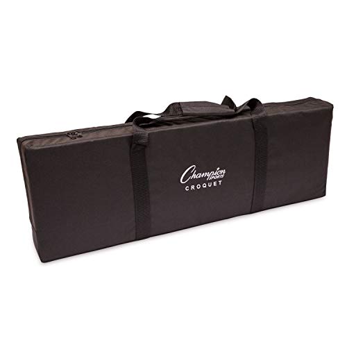 Champion Sports Outdoor Game Sets – Volleyball, Badminton, Tetherball, Bocce & Croquet - style: Outdoor Badminton Set