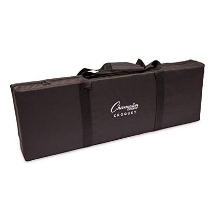 Champion Sports Outdoor Game Sets – Volleyball, Badminton, Tetherball, Bocce & Croquet - style: Outdoor Badminton Set
