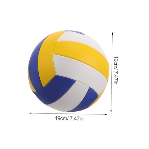 BESPORTBLE Soft Volleyball for Indoor Training Pu Inflatable Machine-Stitched for Competitive Play and Practice for Middle School Players