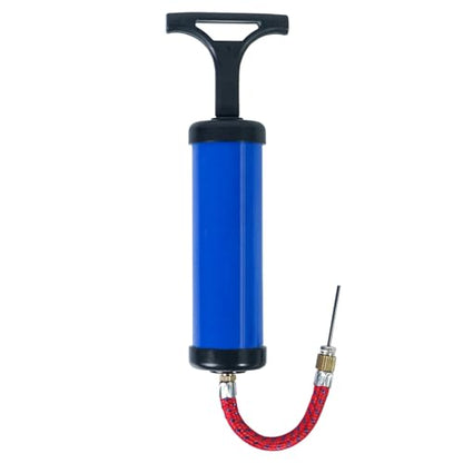 Aoneky 6-Inch Portable Hand Ball Pump - Compact Inflation Kit with 2 Needles, 2 Nozzles, Hose for Sports Balls, Basketball, Football, Pool Floats