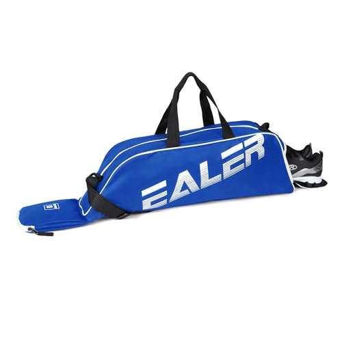 EALER Baseball Bat Tote Bag & T-ball, Softball Equipment Bag - Gear for Kids, Youth, and Adults Holds Bat, Helmet, Glove, Cleats, Shoes and More - color: Royal Blue