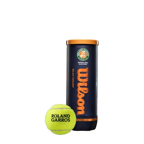 Wilson Roland Garros Clay Tennis Ball - 3 Ball Can - size: 1-Can (Pack of 6)