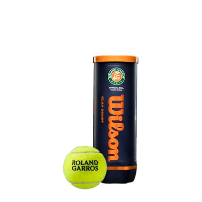 Wilson Roland Garros Clay Tennis Ball - 3 Ball Can - size: 1-Can (Pack of 6)