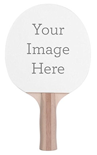 Infusion Custom Photo or Logo Ping Pong Paddle, Premium 5 Ply Direct Imprint Personalization on Table Tennis Racket - color: Red on Back, size: 1 Paddle