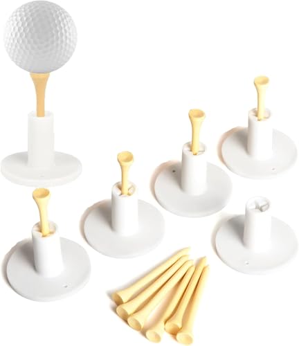 Brccee AC Rubber Golf Tees for Mats, Driving Range Tee, Golf Accessories for Indoor & Outdoor Practice - size: 1.5 "