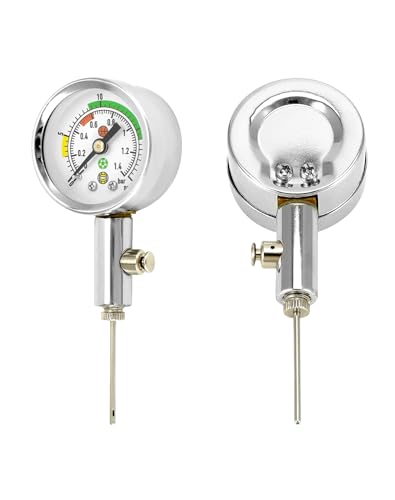 QWORK Ball Pressure Gauge, Professional Accurate Air Pressure Measurement for Various Sports Balls