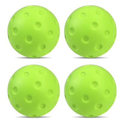 MYKUJA Foam Pickleball Balls, Silent Foam Balls for Tennis and Pickleballs Practice, Indoor Pickleball Ball Outdoor for Noise Reducing, 4 Pack