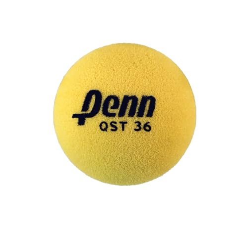 Penn QST 36 Tennis Balls - Youth Foam Red Tennis Balls for Beginners - size: 2.57", style: 2-Ball Polybag