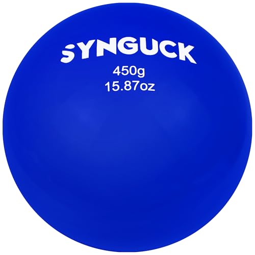 SYNGUCK 4/6 Pack Weighted Plyo Balls Set for Baseball & Softball Training - Improve Power, Pitching, Hitting - Perfect for Yoga, Fitness, Plyometrics - All Skill Levels - style: 10/14/16/18oz