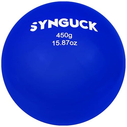 SYNGUCK 4/6 Pack Weighted Plyo Balls Set for Baseball & Softball Training - Improve Power, Pitching, Hitting - Perfect for Yoga, Fitness, Plyometrics - All Skill Levels - style: 10/14/16/18oz