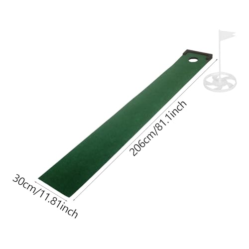 Golf Putting Mat with Ball Return - Indoor Putting Green for Practice & Skill Improvement- Style B