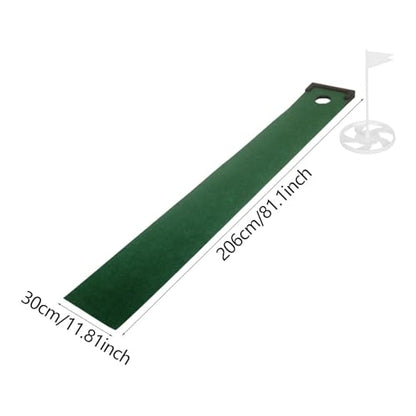 Golf Putting Mat with Ball Return - Indoor Putting Green for Practice & Skill Improvement- Style B