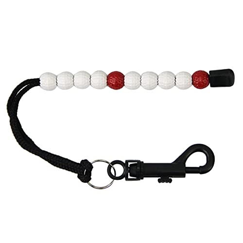 Lily Brown Golf Counter Golf Counter Beads Golf Counter Score Accessory Golf Bead Counter Suitable for Golf Golfers Outdoor Golf Shot Counter Beads Bracelet Golf Score Counter Golf Bead Counter - color: A