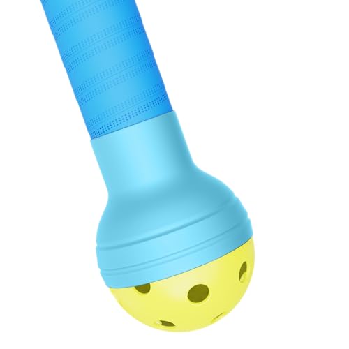 Great Call Athletics Pickleball Picker 2 Pack Ball Retriever Picker Upper Pickle Grabber Universal Suction Paddle Grip Carbon - color: Light Blue