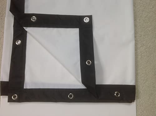 Spectrum Golf Simulator Golf Impact Screen Poly Spacer Golf Simulator Screen Material Black Border with Grommets. Lower Prices. Now with Sleeve Option