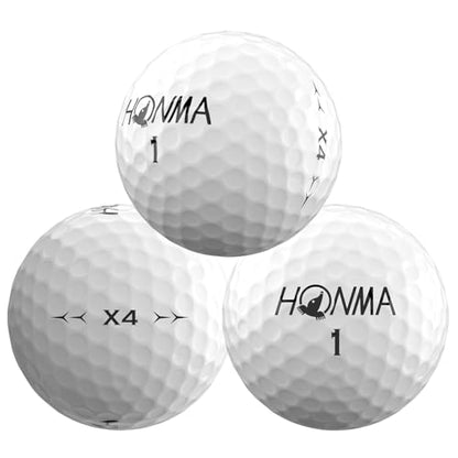 Honma 2024X4 Golf Balls, 4-Layer Tour-Grade Golfballs,Precision Spin Control,Increased Distance with Soft Feel,Perfect for Men Women Beginner Amateur Golfer,1 Dozen