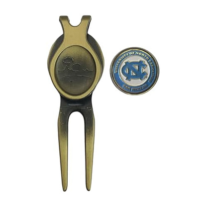 Divot Repair Tool Removable Magnetic Ball Marker-Best Divot Fixer - style: NC STATE WOLFPACK