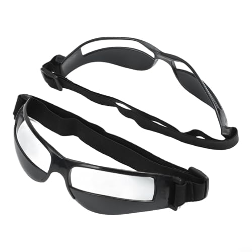8PCS Basketball Dribbling Training Glasses, Adjustable Elastic Band Plastic Frame Sports Training Eyewear for Teens