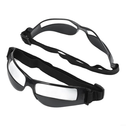 8PCS Basketball Dribbling Training Glasses, Adjustable Elastic Band Plastic Frame Sports Training Eyewear for Teens