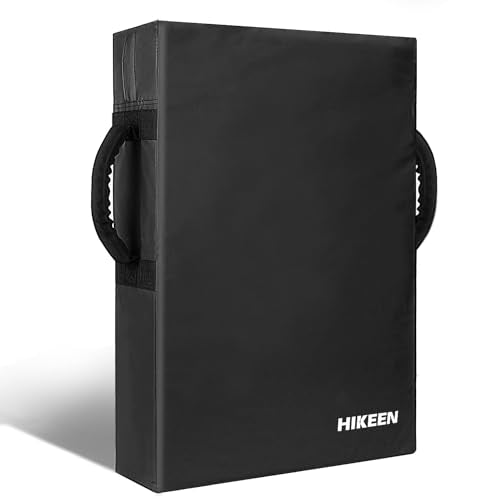 Hikeen Football Blocking Pad Training Equipment Denser Softer Foam Kick Pads for Football, Basketball, Hockey, Lacrosse Tackle Dummy - 24"x16" Kick Shield Pad with Handles (1PCS)