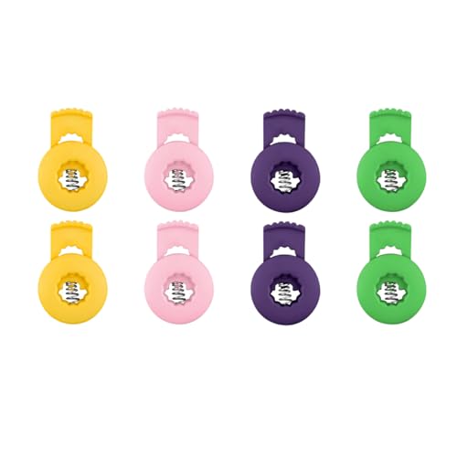 8 Pcs Glove Lace Locks for Baseball Gloves, Elastic Glove Locks with Spring, No More Knots Needed, Baseball Glove Accessories, Fits Most Gloves for Training and Game Use - color: Mix