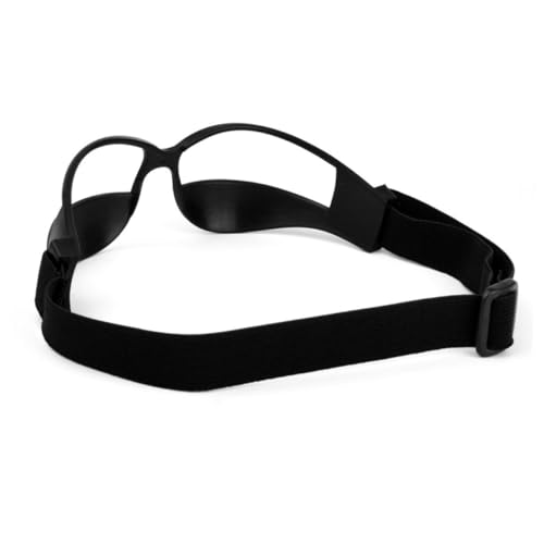 Basketball Anti-Low Head Training Glasses Sports Eyewear for Ball Handling Comfortable Soft Design for Youth Adults Black