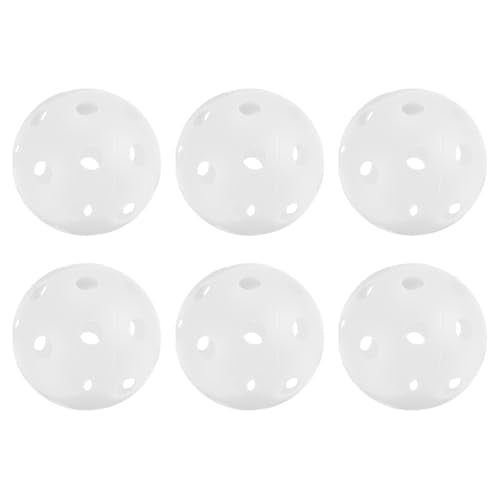 PATIKIL Outdoor Pickleball Balls Holes Pickleball Pickleball Balls, for Amateurs, Indoor and Outdoor Sport, - color: White