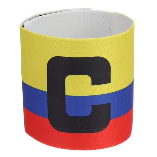 PATIKIL Soccer Captain Armband, Captain Arm Bands for Soccer Elastic Captain C Arm Bands Sports Captain Armbands for Youth Adult Football Team Training - color: Red/Blue/Yellow