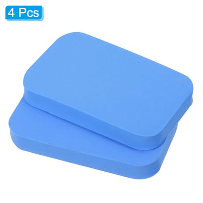PATIKIL Table Tennis Rubber Care Sponge, 4 Pack Ping Pong Paddle Cleaning Sponge Racket Pat Cleaner, Blue