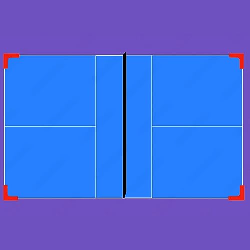 Aoneky Portable Pickleball Court Line Markers Kit, 4PCS PVC L-Shaped Boundary Markers for Outdoor Driveway Tennis Badminton Practice, Reusable Throw Down Court Lines