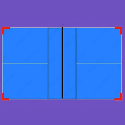Aoneky Portable Pickleball Court Line Markers Kit, 4PCS PVC L-Shaped Boundary Markers for Outdoor Driveway Tennis Badminton Practice, Reusable Throw Down Court Lines