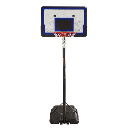 Lifetime 44-Inch Portable Basketball Hoop, Telescoping Adjustable Height 7.5-10 ft, Impact Backboard