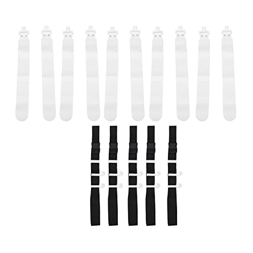 Adjustable Flag Football Set, 5 PCS PP Flag Football Belts with 10 Flags for Youth and Adults, Durable Training Equipment for Beach Games and Team Sports (White)
