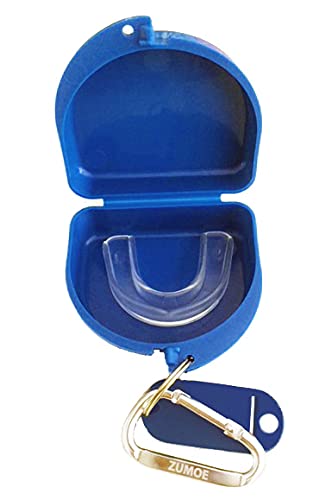 Field Hockey Mouth Guard Case - Pass Dribble Score (Blue)