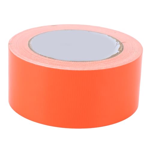 Sports Court Tape, Court Marking Tape with Powerful Adhesion, 20 Meter Outdoor Temporary Court Line Tape for Ball Games Venues, Weather Fiber Cloth - color: Orange