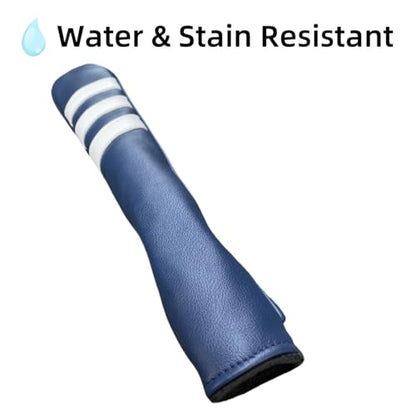 Golf Alignment Stick Cover - Chilxe Alighment Stick Headcover Head Cover - Synhtetic Leather Alignment Stick Holder - Basic Golf Accessories (Blue)