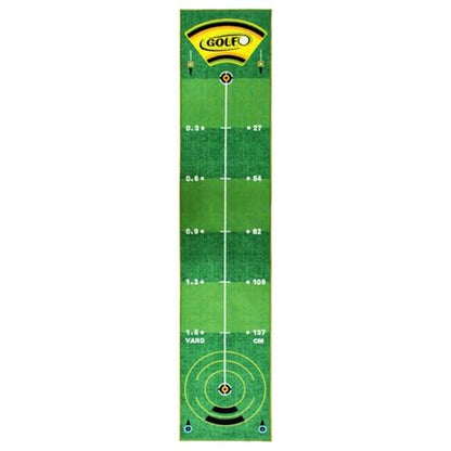 Golf Putting Mat, Professional Training Pad, 19.69x94.49 Inches Tool with Anti Slip Use, Sports Practice Aid, Men Women Prep with Easy Handling, Home Accessories for Indoor Outdoor Travel Office Daily