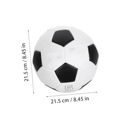 Size 5 Training Soccer Ball, Sturdy Pu Machine-Stitched Football for Indoor and Outdoor Football Training and Practice