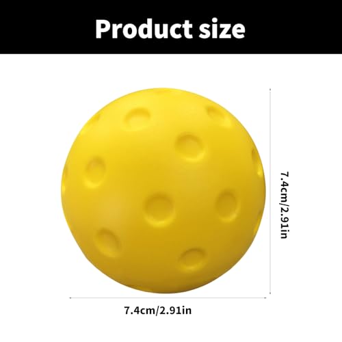 PU Foam Pickleballs Balls Noise Reducing Soft Training Balls for Reduced Noise Easy to Use Indoor & Outdoor - color: Emerald green